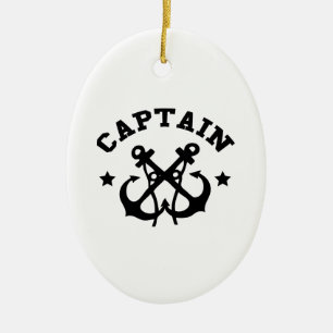 Kapten Julgransprydnad Keramik