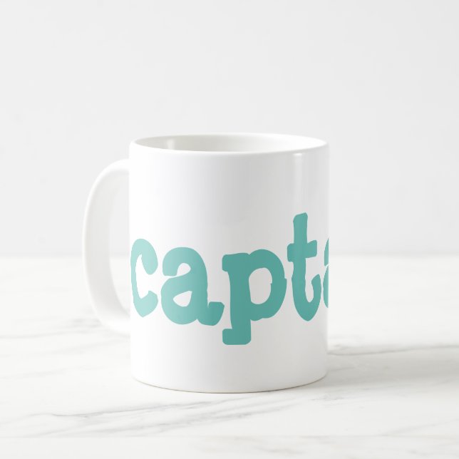 kapten kaffemugg (Framsida vänster)