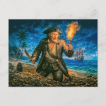 Kapten Kidds legendariska piratporträtt