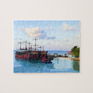 Kapten Krok Pirat Frakt, Cancun Jigszle Puzzle Pussel