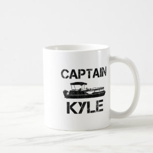 Kapten Kyle Pontoon Personlig Båt Namn Fiske Kaffemugg