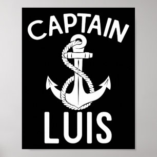 Kapten Luis Boat Boating Yacht Frakt Anchor Poster