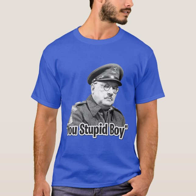 Kapten Mainwaring dumma pojkvänner T Shirt (Framsida)