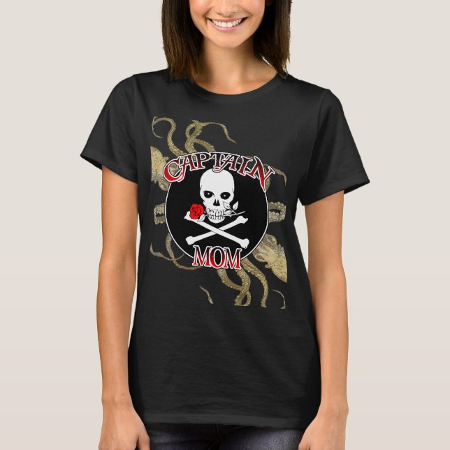 Kapten Mamma - Införd av djupet T Shirt (Framsida)