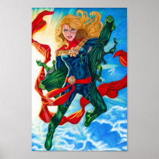 Kapten Marvel ~ Carol Danvers Poster