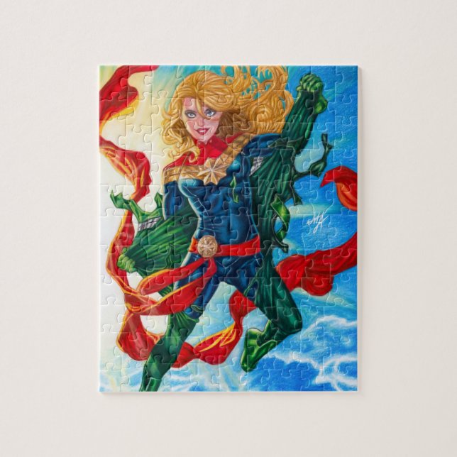Kapten Marvel ~ Carol Danvers Pussel (Vertikal)