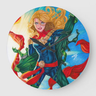 Kapten Marvel ~ Carol Danvers Stor Klocka