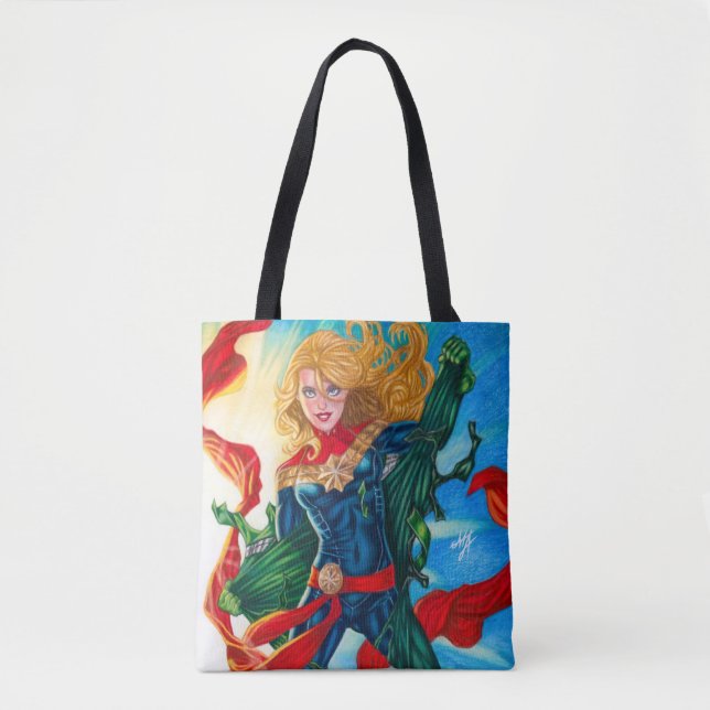 Kapten Marvel ~ Carol Danvers Tygkasse (Framsida)