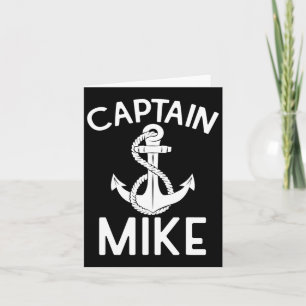 Kapten Mike Yacht Boating Frakt Boat Anchor Kort