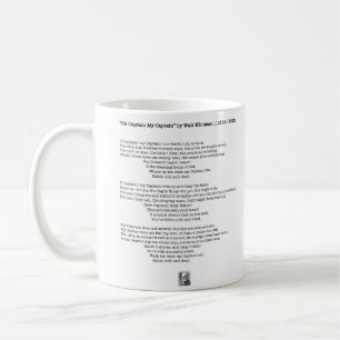 "Kapten, min kapten" av Walt Whitman Kaffemugg