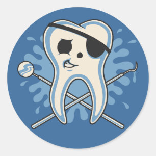 Kapten Mol-Arrrr! Runt Klistermärke