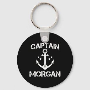 Kapten Morgan Funny Birthday Personlig Surname Nyckelring