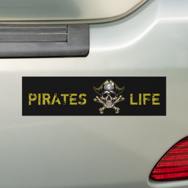 Kapten Namn Pirat Legend Black Bumper Sticker Bildekal (På Bil)