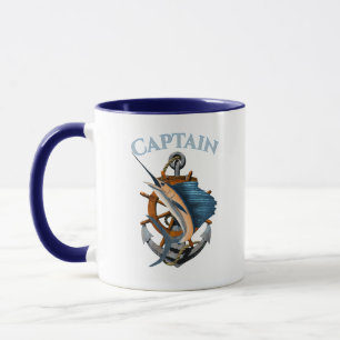 Kapten Nautical Anchor Deep Sea Fishing Mugg
