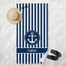 Kapten Nautical Anchor Rope Navy Blue Rand