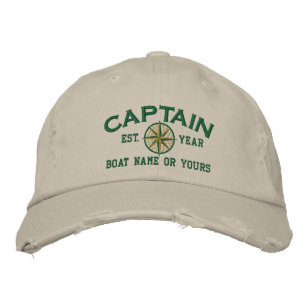 Kapten Nautical STAR personaliserar det! Embroider Broderad Keps