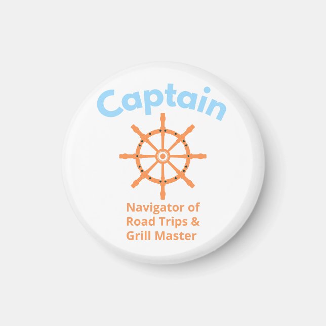 Kapten – Navigator för vägresor Magnet (Framsidan)