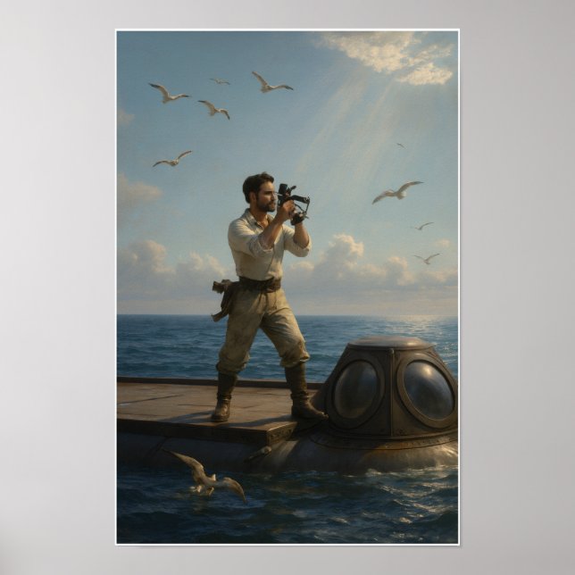 Kapten Nemo 20000 Sjölagunder färg Poster (Framsidan)