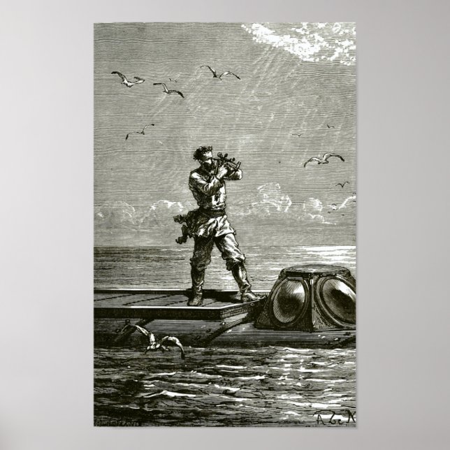 Kapten Nemo från 20000 Leagues Under the Sea Poster (Framsidan)
