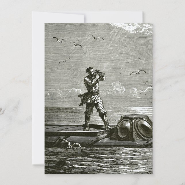 Kapten Nemo från 20000 ligor under havet Tack Kort (Framsida)