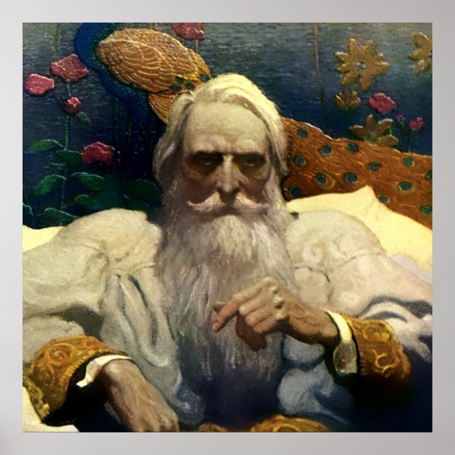“Kapten Nemo från Nautilus” av NC Wyeth Poster (Framsidan)
