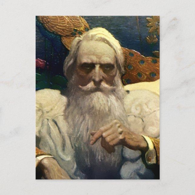 “Kapten Nemo från Nautilus” av NC Wyeth Vykort (Framsida)