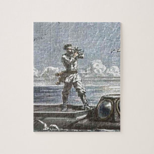Kapten Nemo Verne 20000 Leagues illustration Pussel