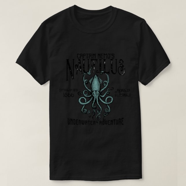 Kapten Nemo&x27;s Nautilus Classic T-Shirt (Design framsida)