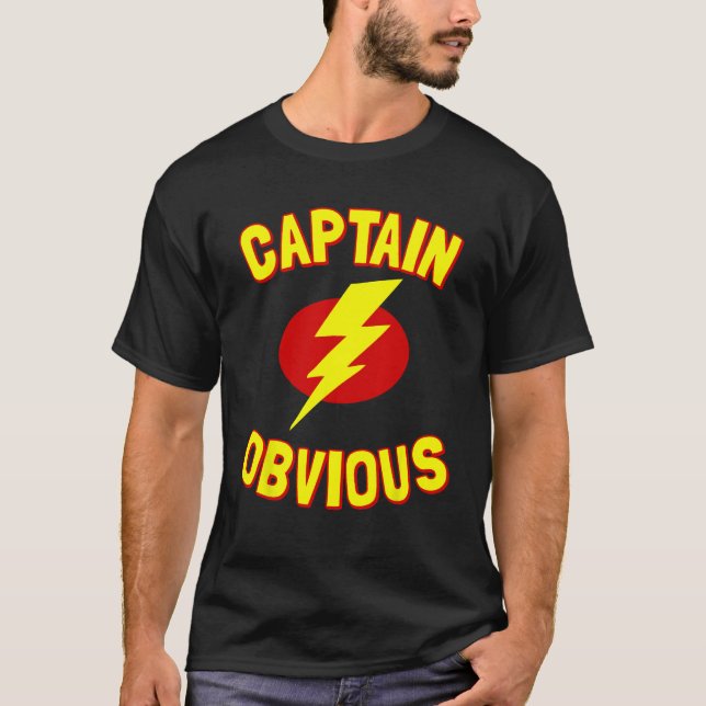 Kapten Obvious 1 T Shirt (Framsida)