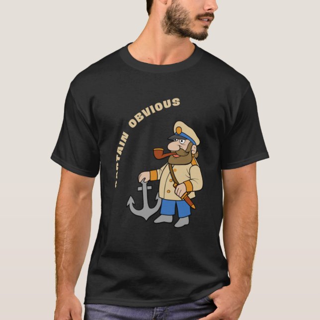 Kapten Obvious Sarcasm T Shirt (Framsida)