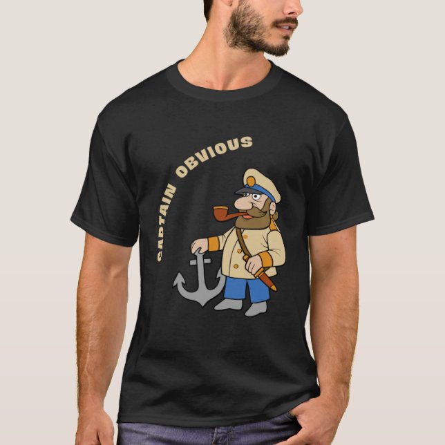 Kapten Obvious Sarcasm T Shirt (Framsida)