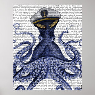 Kapten Octopus Poster