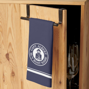 Kapten Old SCruff Logotyp Personlig Kitchen Towel Kökshandduk