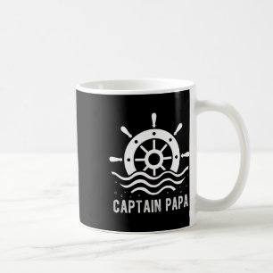 Kapten Pappa Boating Fars dag Pontoon Kapten Kaffemugg