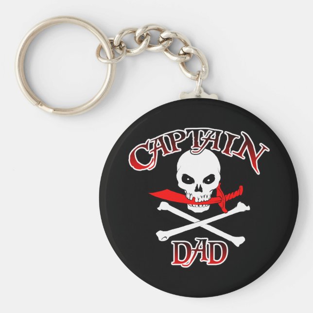 Kapten Pappa (Cutlass)Nyckelkedja Nyckelring (Framsidan)