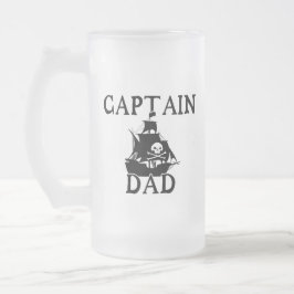 Kapten Pappa Frostad Glas Mugg