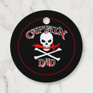 Kapten Pappa Gåvor Etiketter