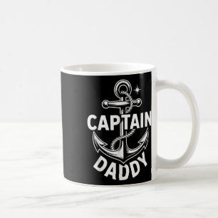 Kapten Pappa Rolig Marin Båttur Pappa Present  Kaffemugg
