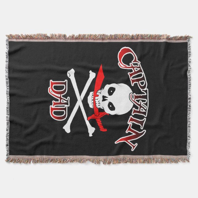 Kapten Pappa Throw Blanket Filt (Framsidan)