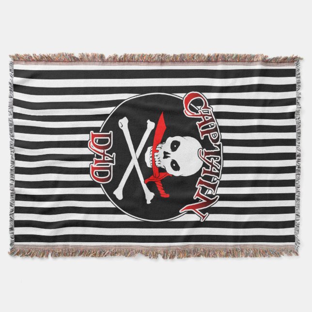 Kapten Pappa Throw Blanket Filt (Framsidan)