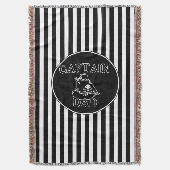 Kapten Pappa Throw Blanket Mysfilt (Framsidan Vertikal)