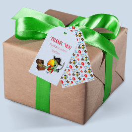 Kapten Parrot Treasure Pirat Tack Presentetikett