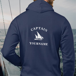 Kapten Personlig Nautical Sailboat Sweatshirt T Shirt