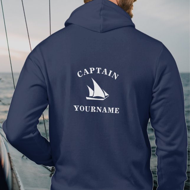 Kapten Personlig Nautical Sailboat Sweatshirt T Shirt (Skapare uppladdad)