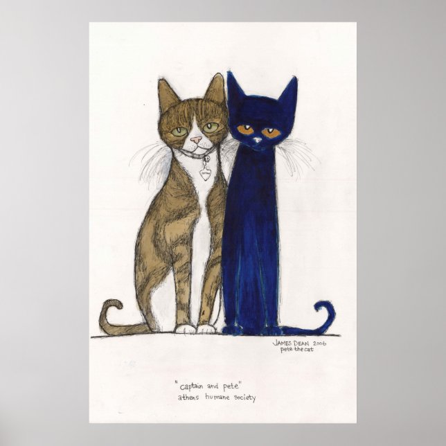 Kapten & Pete på Canvas Poster (Framsidan)