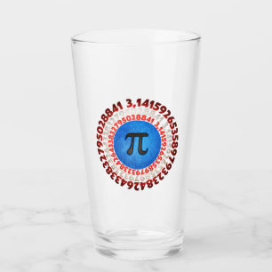 Kapten Pi Superhjälte Shield Nerdy Math Pi Day Glaskopp