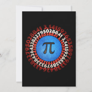 Kapten Pi Superhjälte Shield Nerdy Math Pi Day Inbjudningar