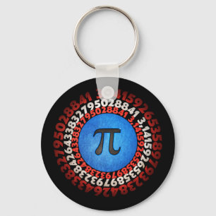 Kapten Pi Superhjälte Shield Nerdy Math Pi Day Nyckelring