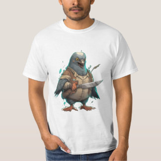 "Kapten Pigeons" redo för en attack T Shirt