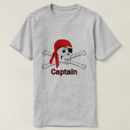 Kapten Pirat Skull och Crossbone Manar BG Tee